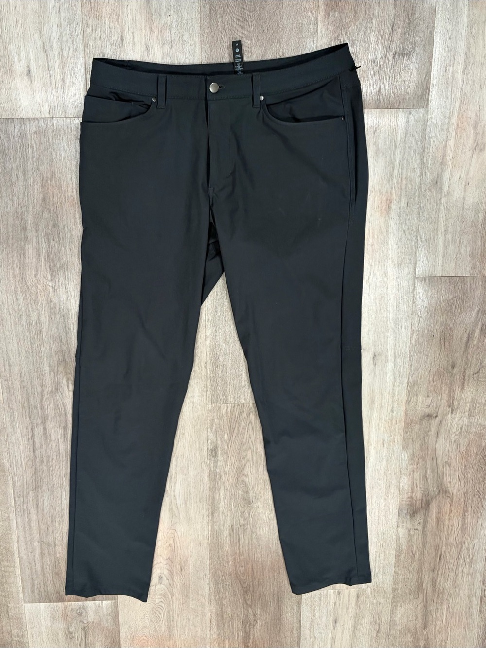 Lululemon ABC Slim FIT 5 Pocket Mens 34 Dark Gray Stretch Pants Business Casual